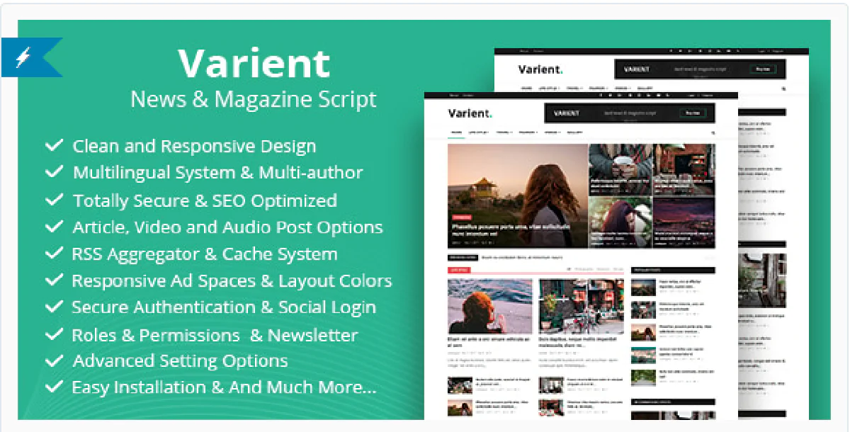 Varient - News & Magazine Script